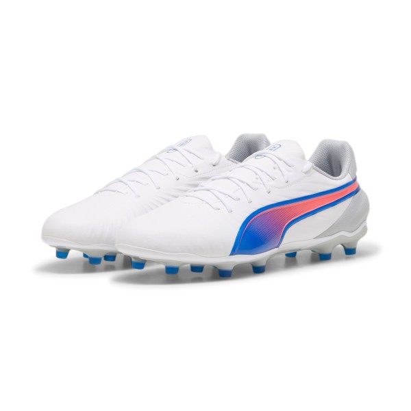 KING MATCH FG/AG PUMA White-Bluemazing-Flat Light Gray